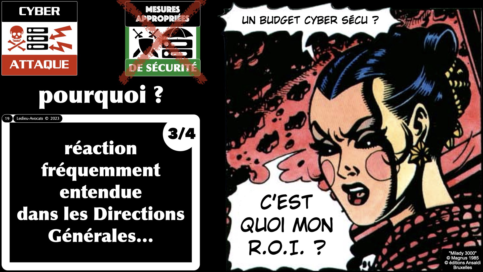 #527-1 POURQUOI des obligations de cyber-sécurité ? Ordre des Avocats de Paris 20 dcembre 2023 © Ledieu-Avocats 2023.019