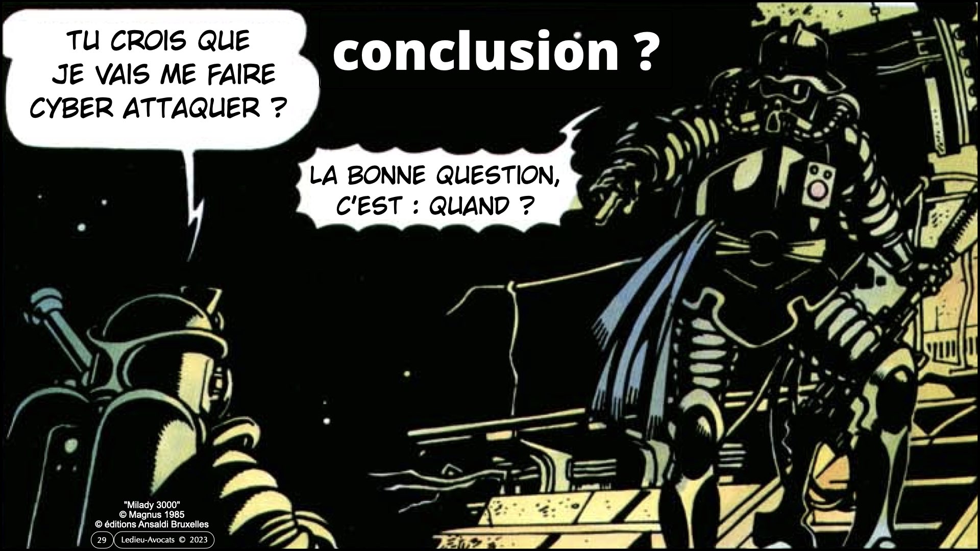 #527-1 POURQUOI des obligations de cyber-sécurité ? Ordre des Avocats de Paris 20 dcembre 2023 © Ledieu-Avocats 2023.029