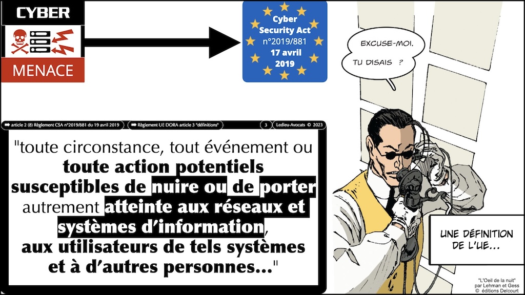 #527-2 MENACE CYBER et DROIT PENAL Ordre des Avocats de Paris 20 décembre 2023 © Ledieu-Avocats 2023.003
