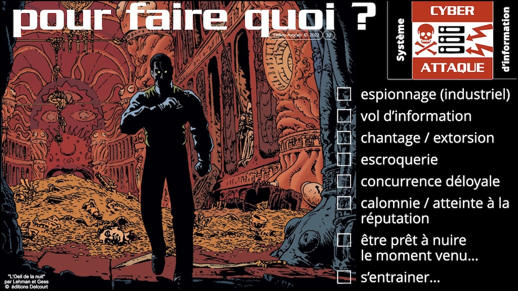 #527-2 MENACE CYBER et DROIT PENAL Ordre des Avocats de Paris 20 décembre 2023 © Ledieu-Avocats 2023.032