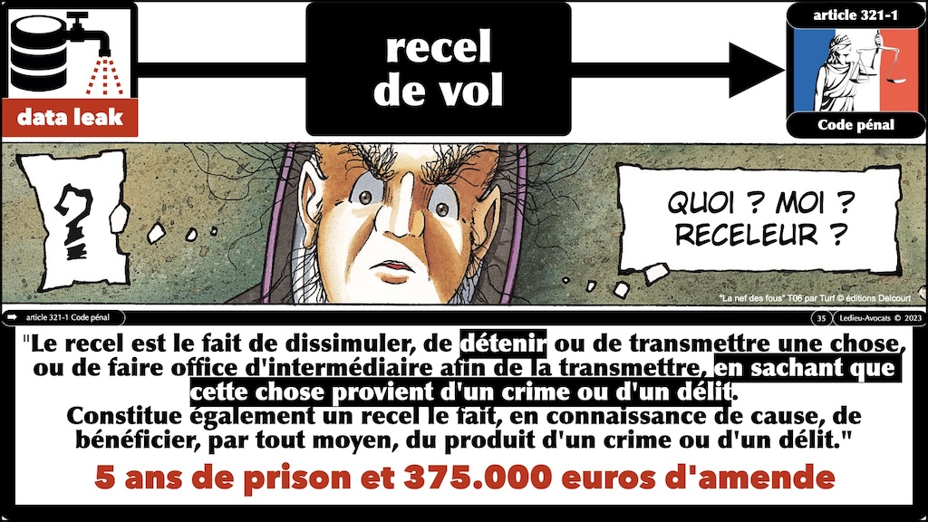#527-2 MENACE CYBER et DROIT PENAL Ordre des Avocats de Paris 20 décembre 2023 © Ledieu-Avocats 2023.035