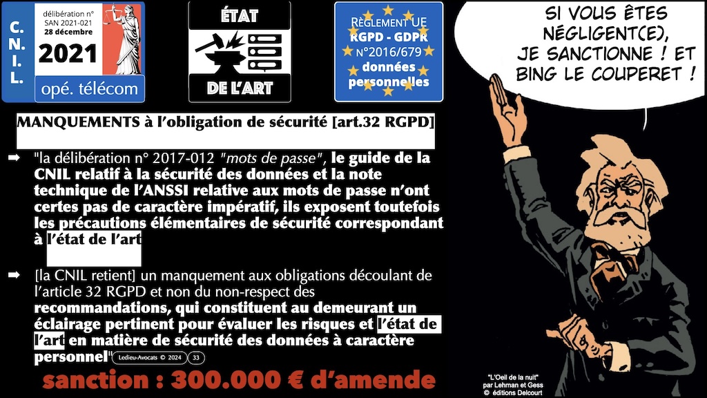 #531 cyber sécurité - état de l'art - négligence © Ledieu-Avocats 2024.033