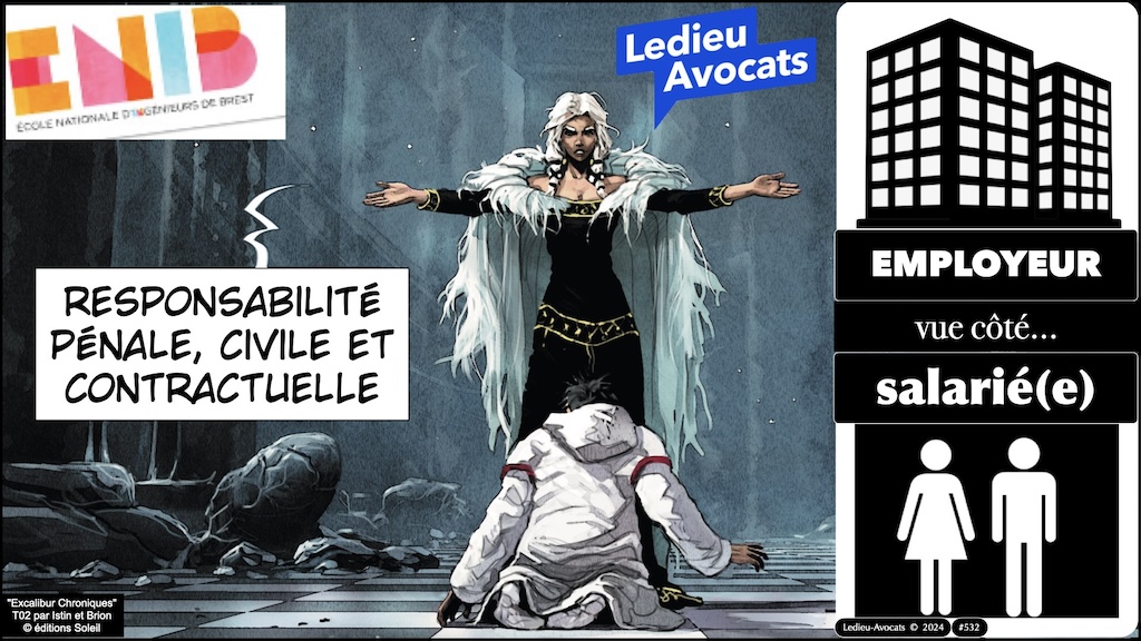 #532-1 RESPONSABILITE pénale civile contractuelle ENIB 23 janvier 2024 © Ledieu-Avocats 01-2024.002