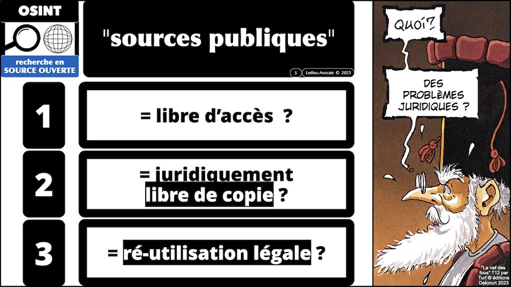 les problèmes juridiques #450 le droit de l'OSINT expliqué aux jeunes de l'IHEDN © Ledieu-Avocats 27-02-2023