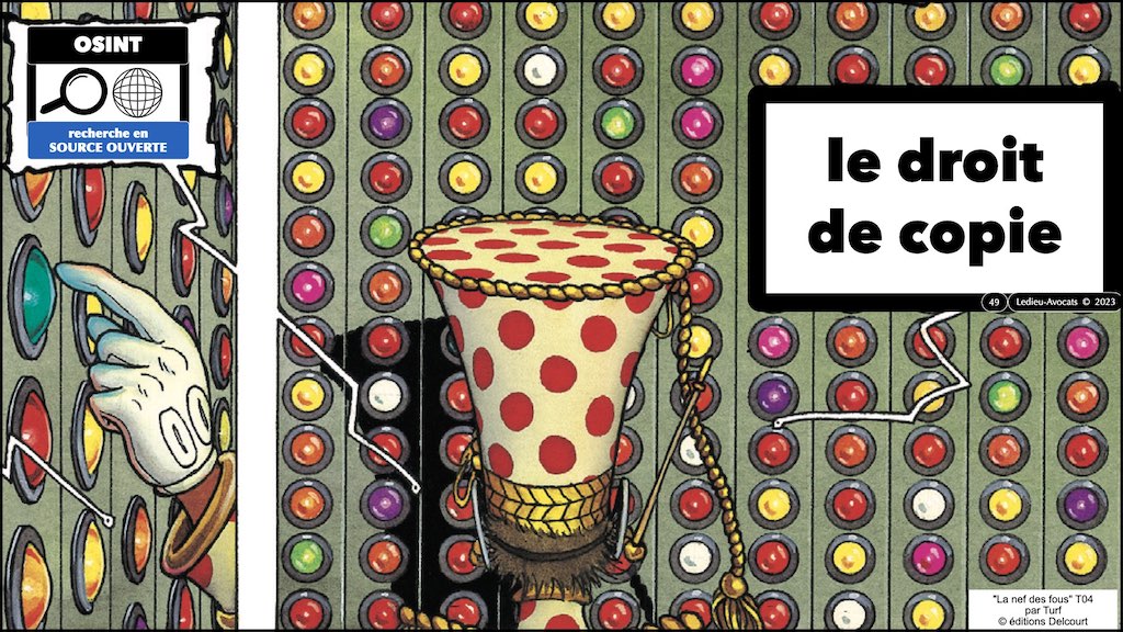 le droit de l'OSINT #3 le droit de copie des data Open Source © Ledieu-Avocats 2023