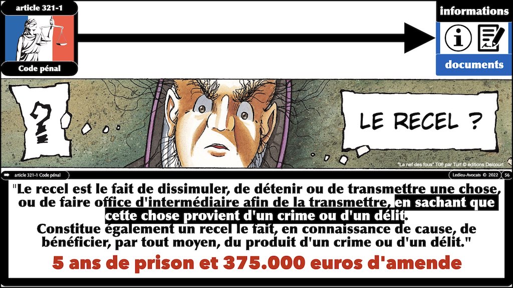 recel Article 321-1 Code pénal #454 le droit de l'OSINT #3 le droit de copie des data Open Source © Ledieu-Avocats 2023