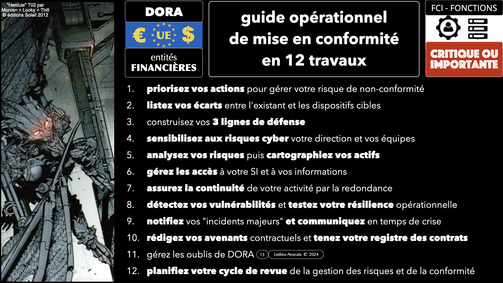 #534 DORA Fonctions Critiques ou Importantes ARMISv 1er février 2024 © Ledieu-Avocats 2024.013