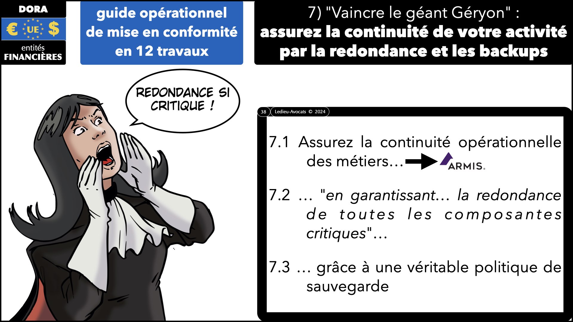 #534 DORA Fonctions Critiques ou Importantes ARMISv 1er février 2024 © Ledieu-Avocats 2024.038