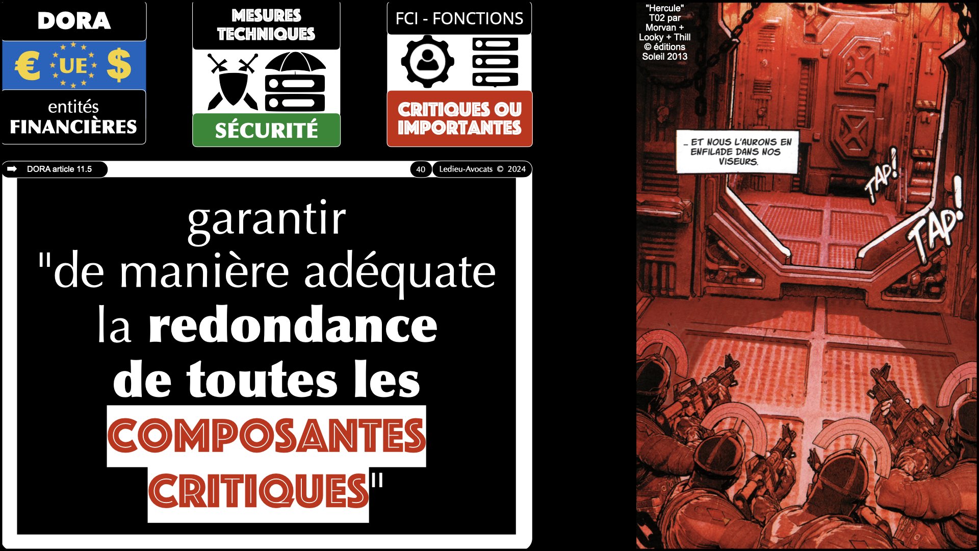 #534 DORA Fonctions Critiques ou Importantes ARMISv 1er février 2024 © Ledieu-Avocats 2024.040