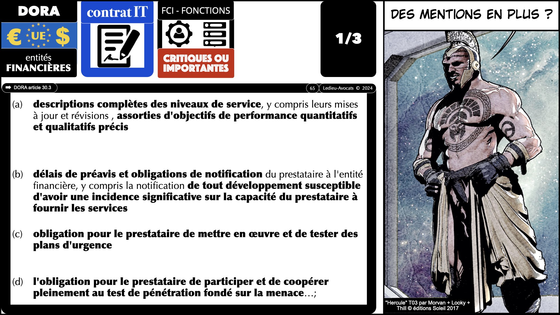 #534 DORA Fonctions Critiques ou Importantes ARMISv 1er février 2024 © Ledieu-Avocats 2024.065