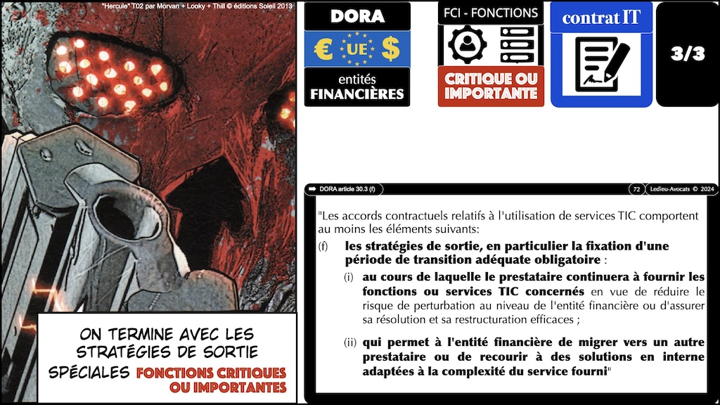 #539 prioriser sa conformité DORA sur les Fonctions Critiques ou Importantes FCI guide fonctionnel en 12 travaux ARMIS 14 mars 2024 © Ledieu-Avocats 2024.072