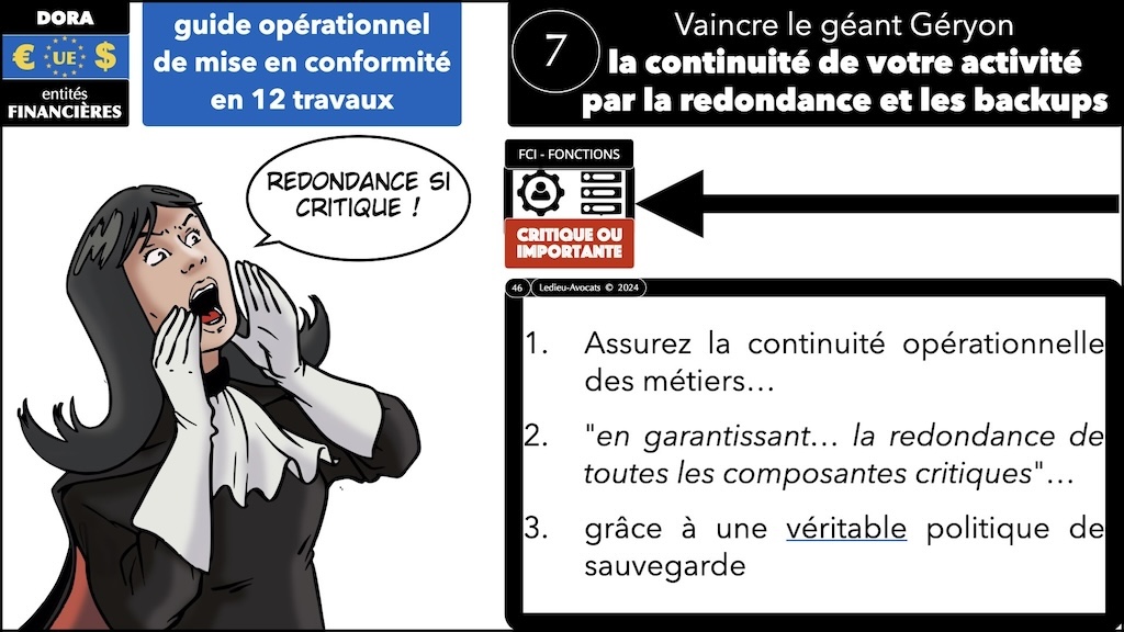 #541 DORA PRIORITE sur les Fonctions Critiques ou Importantes CREDIT AGRICOLE 15 mars 2024 © Ledieu-Avocats 13-03-2024.046