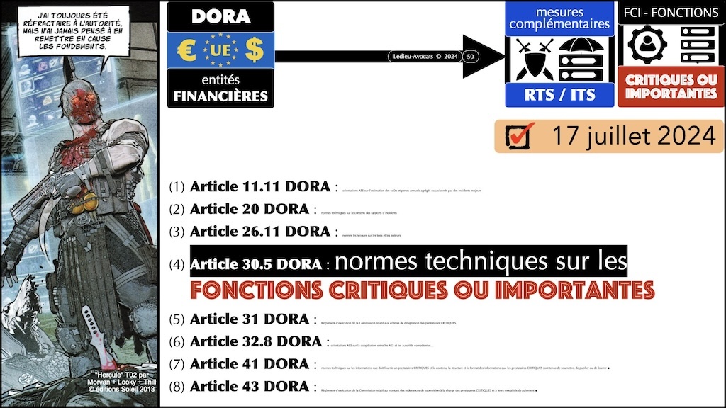 #541 DORA PRIORITE sur les Fonctions Critiques ou Importantes CREDIT AGRICOLE 15 mars 2024 © Ledieu-Avocats 13-03-2024.050