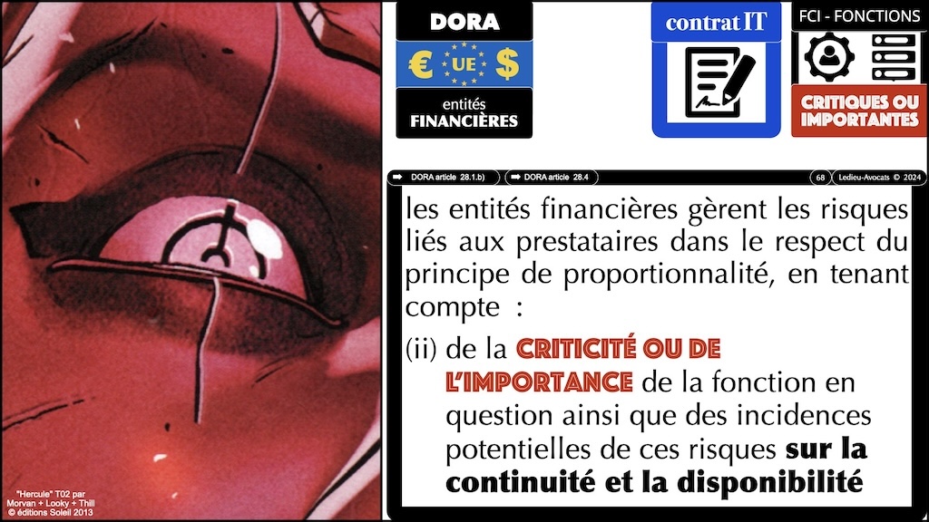 #541 DORA PRIORITE sur les Fonctions Critiques ou Importantes CREDIT AGRICOLE 15 mars 2024 © Ledieu-Avocats 13-03-2024.068