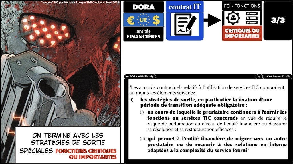 #541 DORA PRIORITE sur les Fonctions Critiques ou Importantes CREDIT AGRICOLE 15 mars 2024 © Ledieu-Avocats 13-03-2024.075