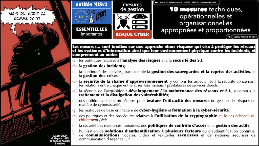 #546 directive NIS2 synthèse mise à jour au 9 avril 2024 MD6 Cyberday © Ledieu-Avocats 2024.072