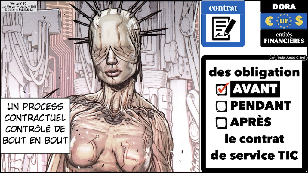 les obligations de vérification AVANT signature d'un contrat de service IT - les 12 travaux de DORA guide pratique pour une mise en conformité opérationnelle et réaliste Fonctions Critiques ou Importantes © Ledieu-Avocats 05-2024