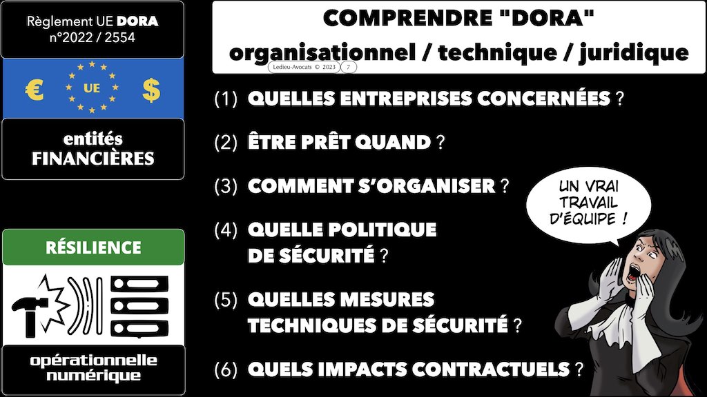 DORA la cyber sécurité du secteur financier expliquée aux avocats d'affaires © Ledieu-Avocats 2023