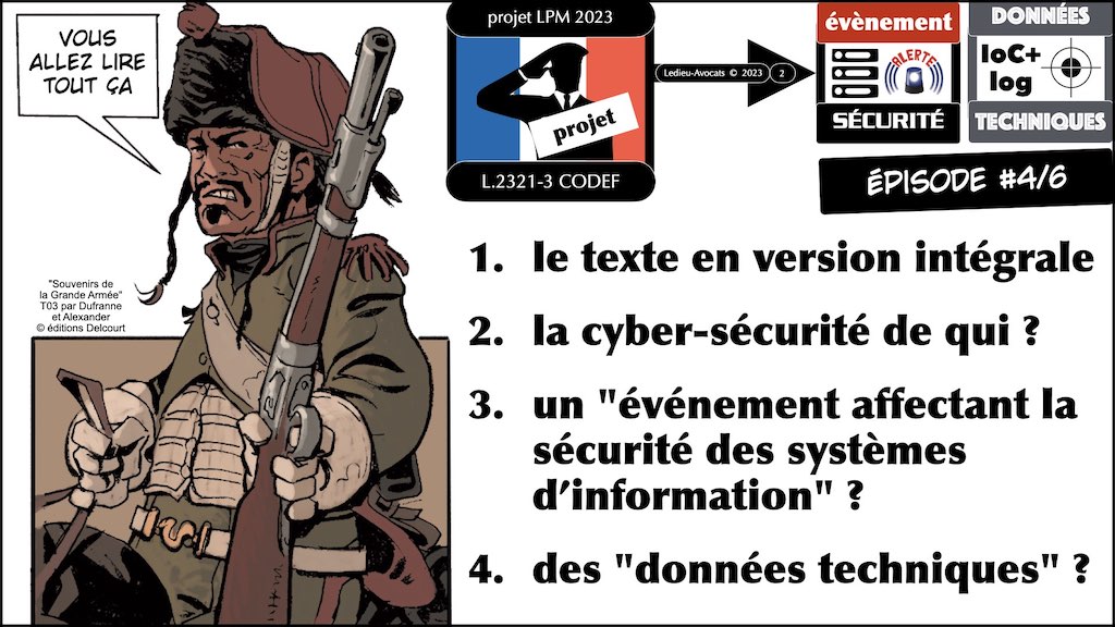 projet LPM 2023 cyber sécurité #4 incident affectant la sécurité © Ledieu-Avocats