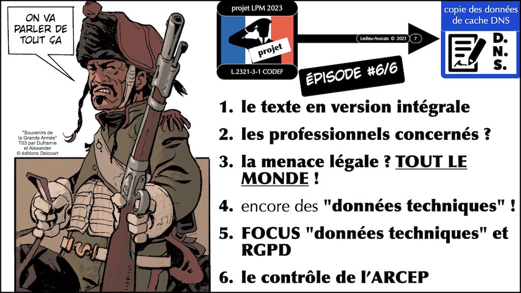 #472 projet LPM 2023 spécial cyber #6 données techniques de cache DNS © Ledieu-Avocats