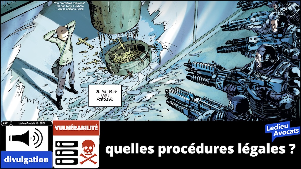 quelles procédures légales de divulgation des vulnérabilités MàJ Code défense + LPM 2023 et Décret 2024 + NISv2 + DORA + TJ Albi © Ledieu-Avocats 2024