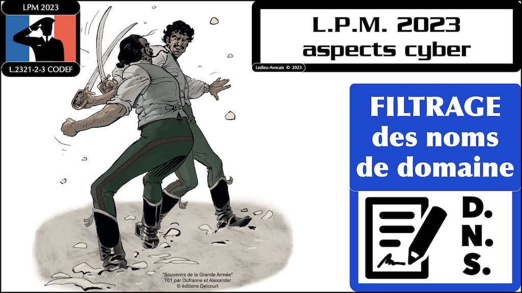nom de domaine LPM 2023-703 du 1er aout 2023 aspects cyber [2 aout 2023] par article © Ledieu-Avocats 2023