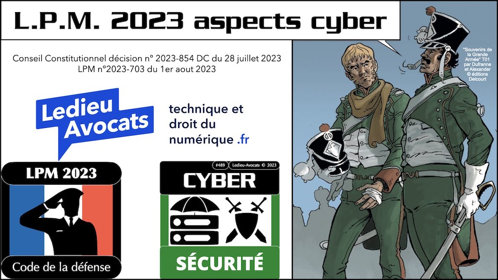LPM n°2023-703 du 1er aout 2023 ASPECTS CYBER [JO 2 aout 2023]