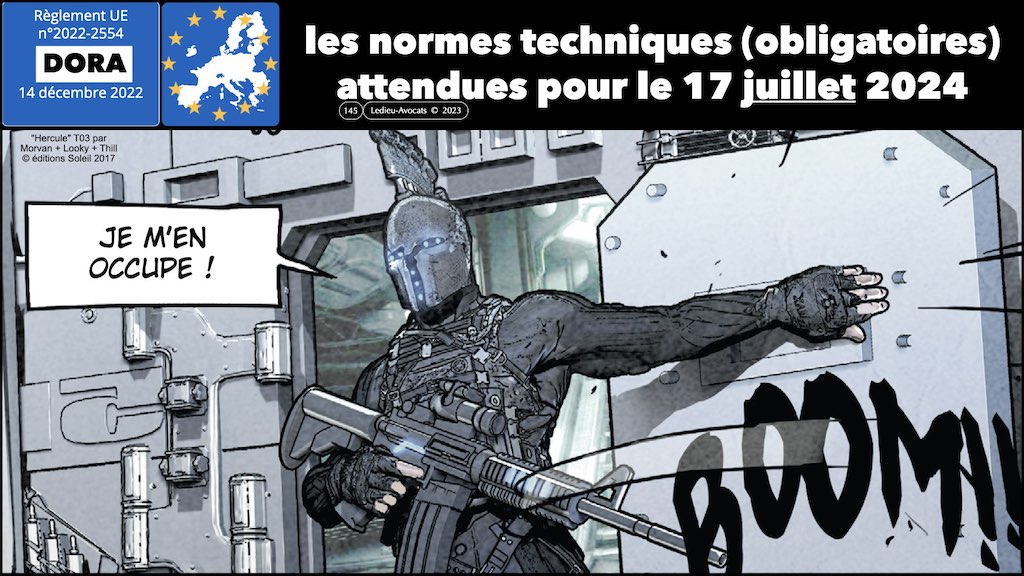 DORA RTS ITS pour le 17 juillet 2024 - les normes techniques complémentaires obligatoires à adopter par les autorités de contrôle au plus tard le 17 juillet 2024 DORA le calendrier d'adoption des normes techniques obligatoires © Ledieu-Avocats 2023