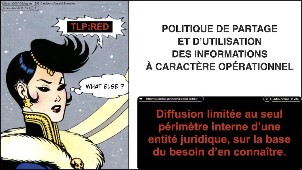 TLP:RED ---> ANSSI séminaire Sous-Direction Stratégie © Ledieu-Avocats