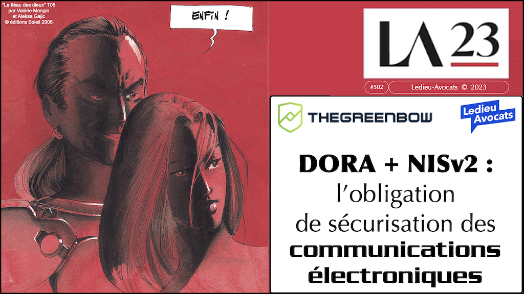 NISv2 DORA Les Assises de la cyber sécurité MONACO 2023 - #503 NIS2 DORA communications électroniques : une obligation de sécurisation ? [les Assises Monaco 2023] © Ledieu-Avocats