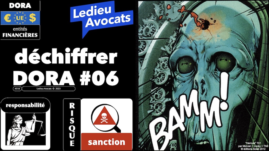 déchiffrer DORA #06 non-conformité - responsabilité - risque de sanction © Ledieu-Avocats 2023