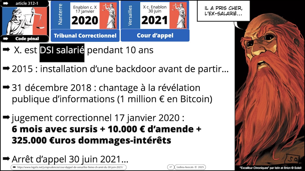 #601-1 pentest et responsabilité pénale civile contractuelle GUARDIA [10 janvier 2025] © Ledieu-Avocats.047