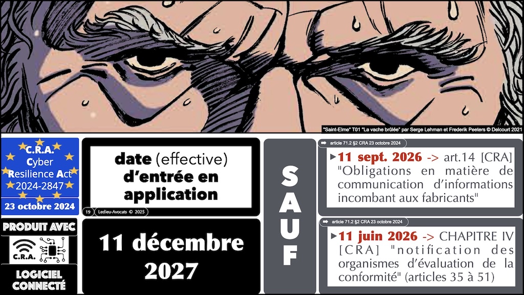 #604 CRA pour QUAND ? Cyber Resilience Act #02 [14 janvier 2025] © Ledieu-Avocats.019