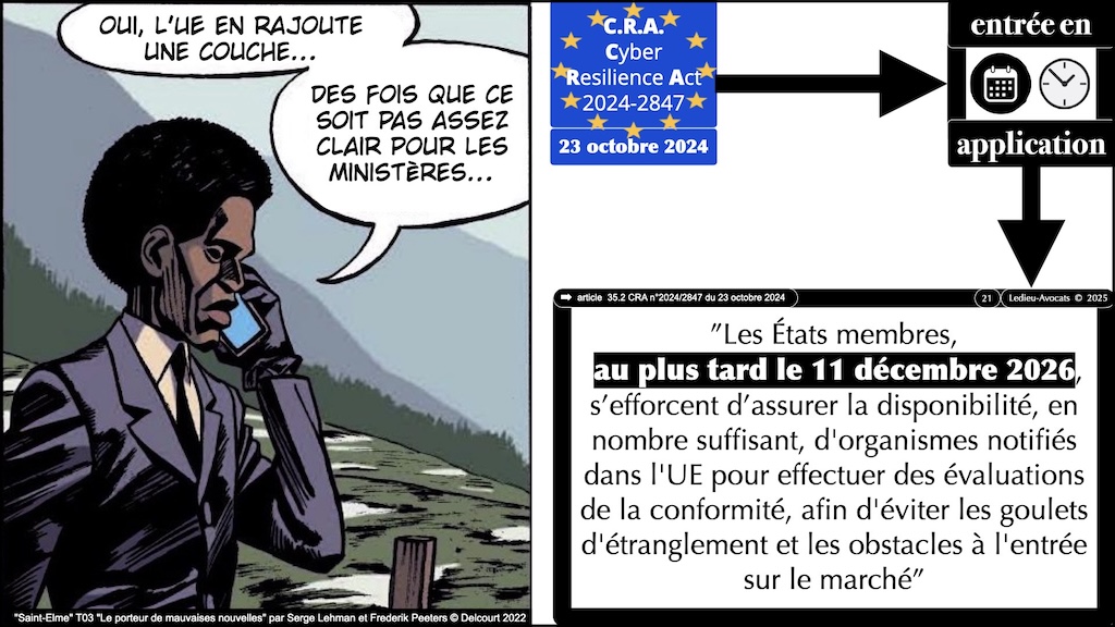 #604 CRA pour QUAND ? Cyber Resilience Act #02 [14 janvier 2025] © Ledieu-Avocats.021