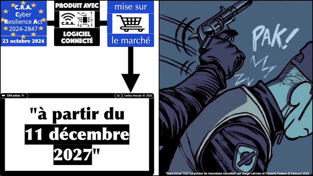 #604 CRA pour QUAND ? Cyber Resilience Act #02 [14 janvier 2025] © Ledieu-Avocats.035