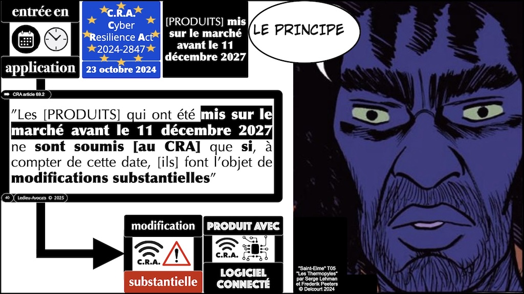 #604 CRA pour QUAND ? Cyber Resilience Act #02 [14 janvier 2025] © Ledieu-Avocats.040