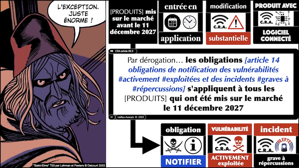 #604 CRA pour QUAND ? Cyber Resilience Act #02 [14 janvier 2025] © Ledieu-Avocats.042