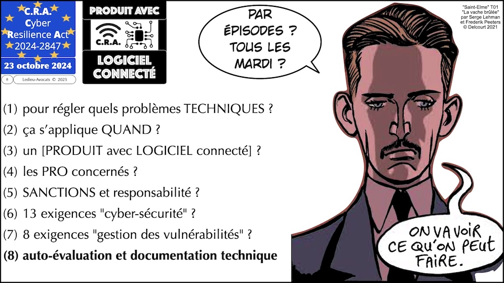 #615 documentation technique instructions utilisateur Cyber Resilience Act #08 © Ledieu-Avocats 2025.008
