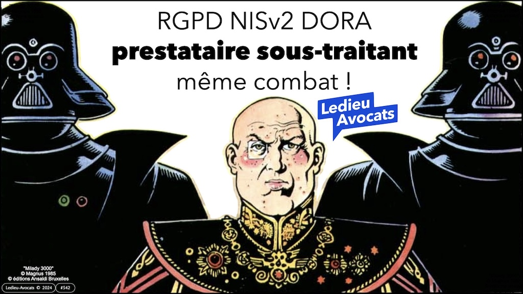 RGPD NIS2 DORA prestataire sous-traitant même combat webinar Racine Cyberzen 19 mars 2024 © Ledieu-Avocats