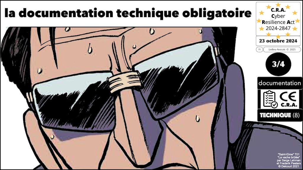 #616 CRA documentation technique ? instructions utilisateur ? auto-évaluation documentée de conformité ? Cyber Resilience Act #08 © Ledieu-Avocats 2025.035