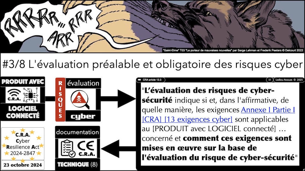 #616 CRA documentation technique ? instructions utilisateur ? auto-évaluation documentée de conformité ? Cyber Resilience Act #08 © Ledieu-Avocats 2025.052