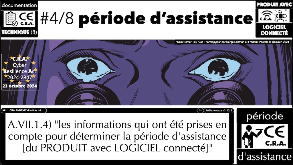 #616 CRA documentation technique ? instructions utilisateur ? auto-évaluation documentée de conformité ? Cyber Resilience Act #08 © Ledieu-Avocats 2025.059