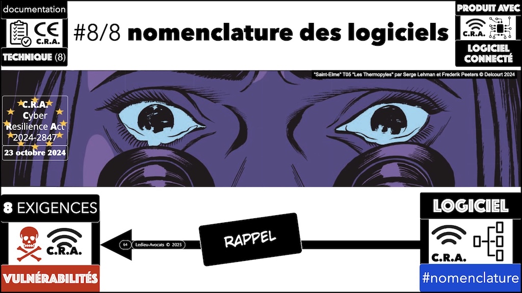 #616 CRA documentation technique ? instructions utilisateur ? auto-évaluation documentée de conformité ? Cyber Resilience Act #08 © Ledieu-Avocats 2025.064