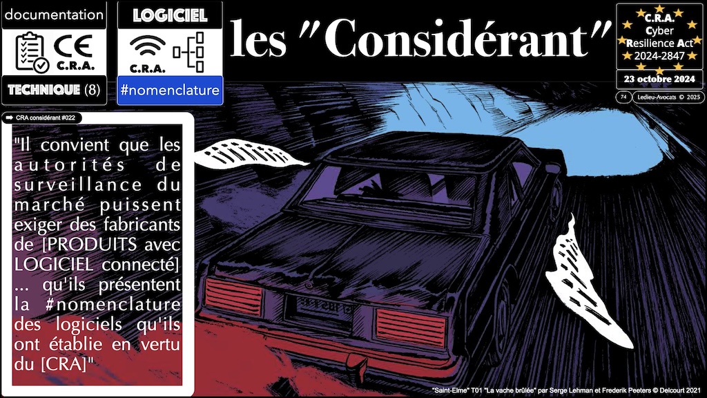 #616 CRA documentation technique ? instructions utilisateur ? auto-évaluation documentée de conformité ? Cyber Resilience Act #08 © Ledieu-Avocats 2025.074