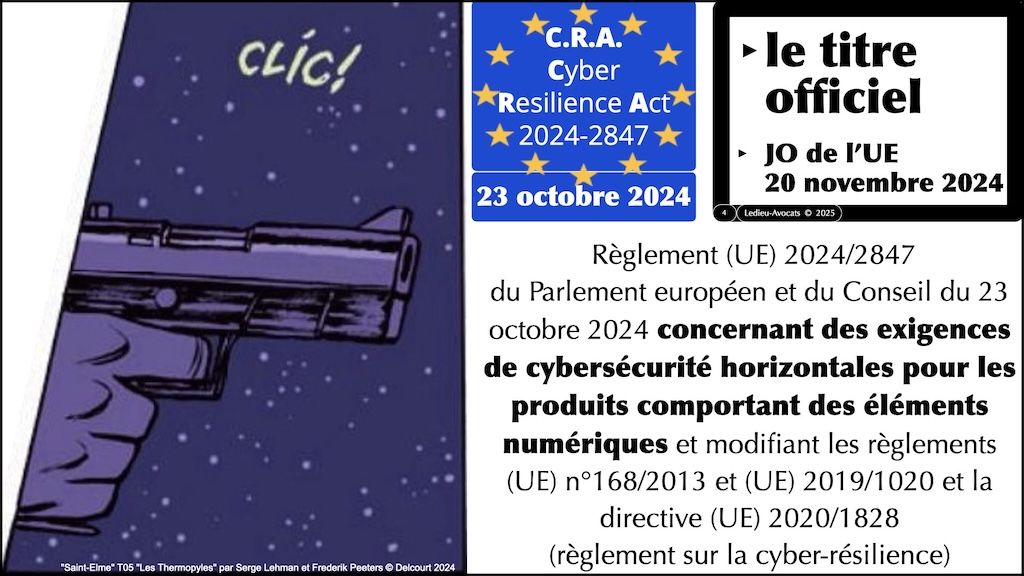 #617 CRA produits IMPORTANTS CRITIQUES et procédures d'évaluation de conformité Cyber Resilience Act #09 © Ledieu-Avocats 2025.004