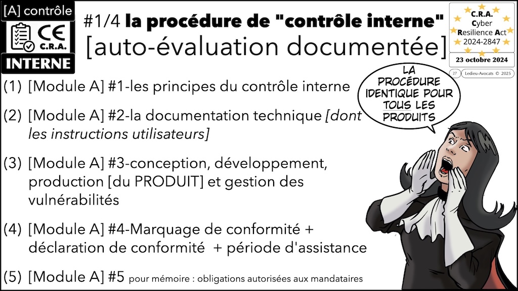 #617 CRA produits IMPORTANTS CRITIQUES et procédures d'évaluation de conformité Cyber Resilience Act #09 © Ledieu-Avocats 2025.027