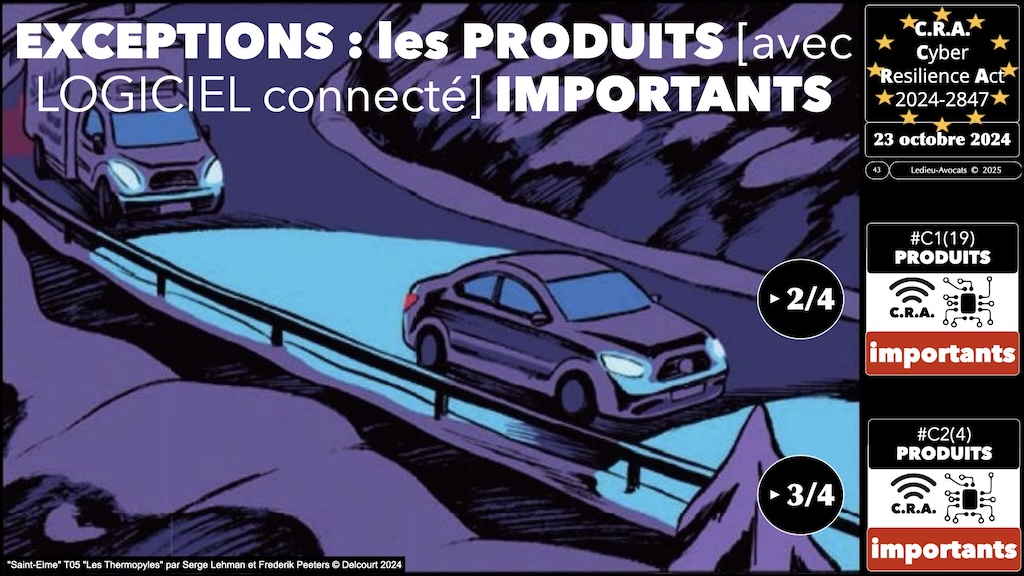 #617 CRA produits IMPORTANTS CRITIQUES et procédures d'évaluation de conformité Cyber Resilience Act #09 © Ledieu-Avocats 2025.043