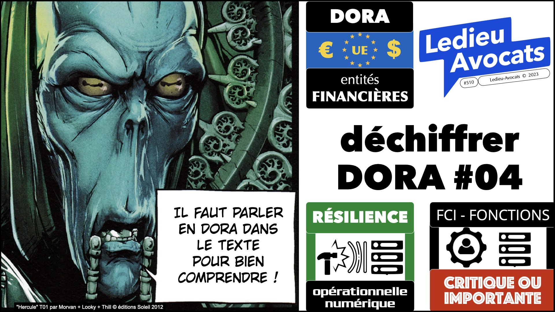 DORA Fonctions Critiques ou Importantes © Ledieu-Avocats
