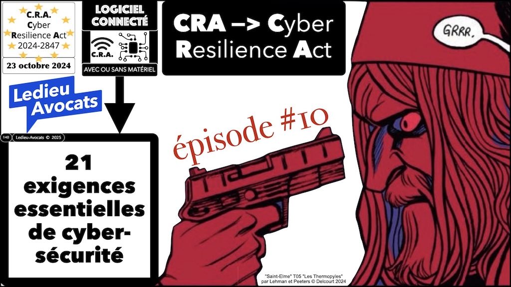 #624 CRA logiciel saas cloud que prévoit le Cyber Resilience Act #10 © Ledieu-Avocats 2025.003