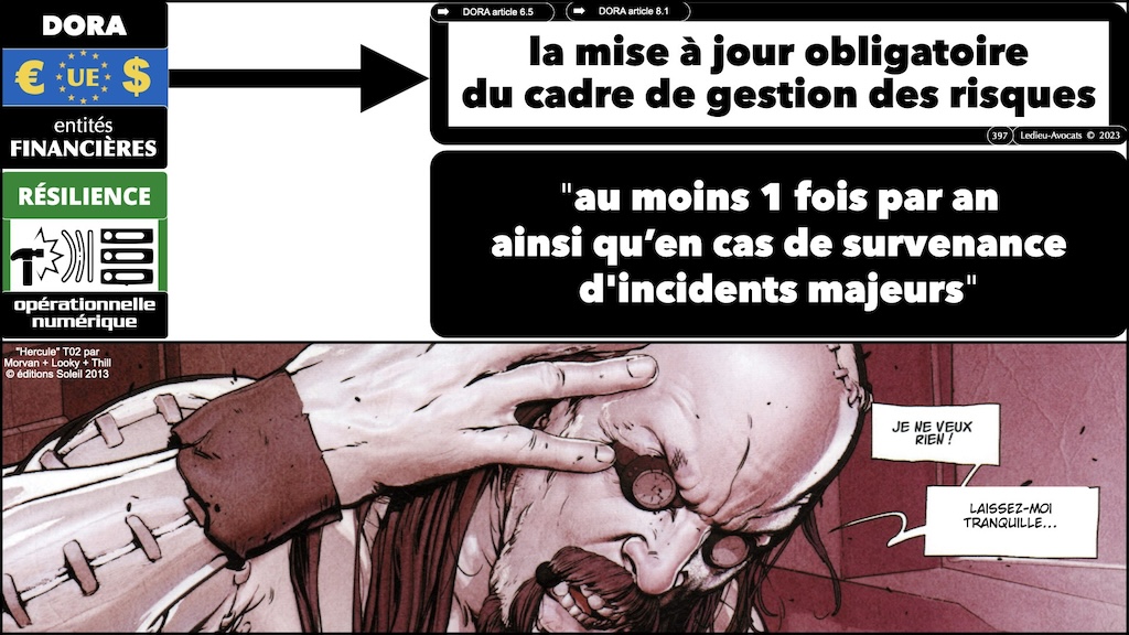 L'obligation de revue annuelle - les 12 travaux de DORA guide pratique de mise en conformité © Ledieu-Avocats 05-2024